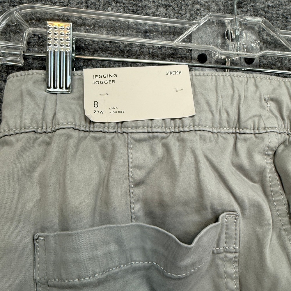Incredibly Soft Light Gray Size 8 Long Women’s Utility Jogger Pants. - Picture 8 of 10